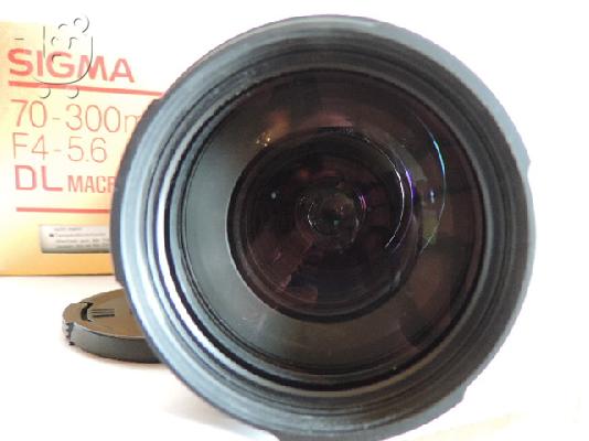 Πωλείτε φακός SIGMA AF ,   70-300mm F4-5.6  DL MACRO SUPER